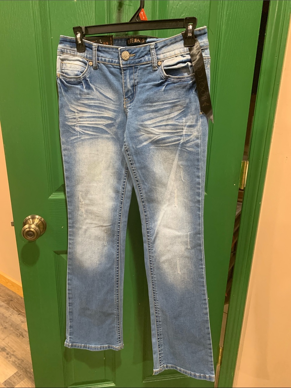 Light Blue Women's Flare Jeans - Elite jeans